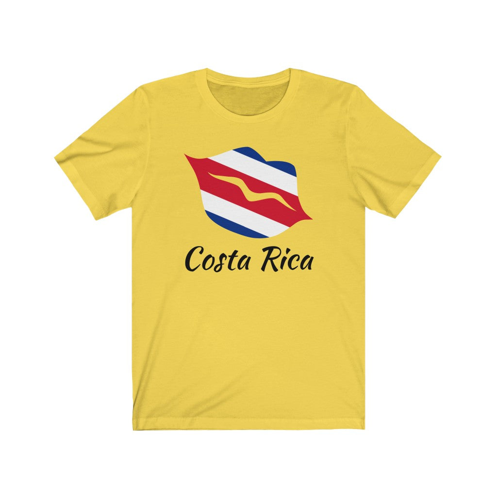 Costa Rica Lips Flag Premium Tee 1 - Unisex