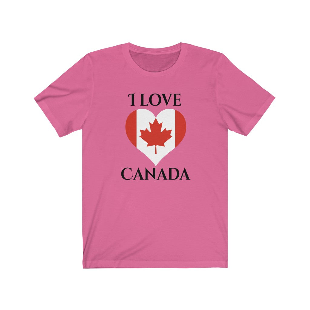 Canada Heart Flag Premium Tee 1 - Unisex
