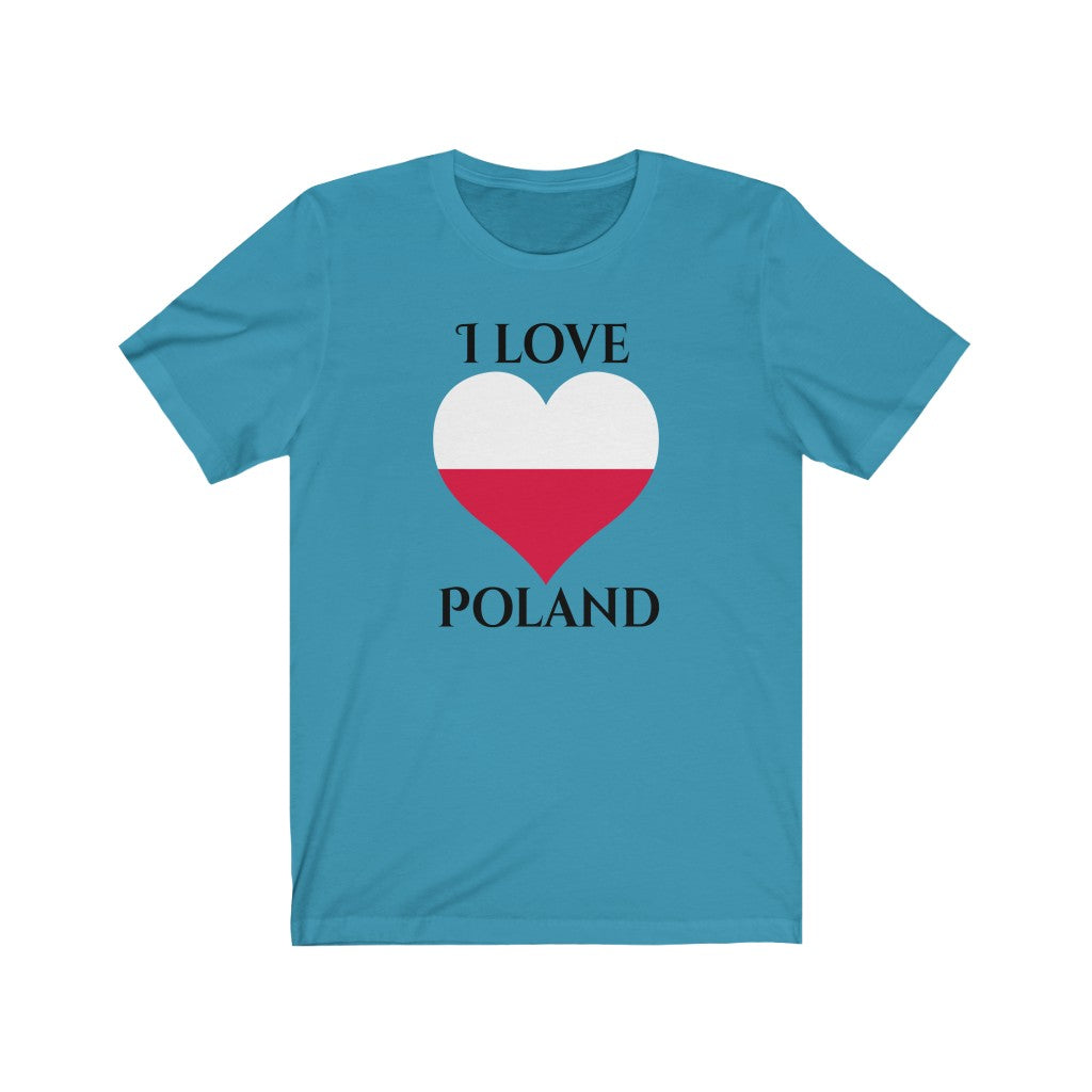 Poland Heart Flag Premium Tee 1 - Unisex