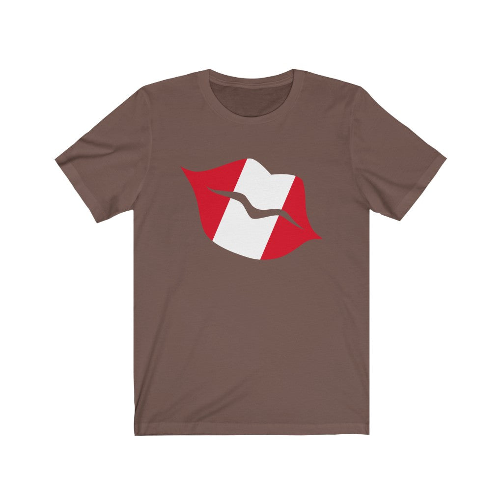 Peru Lips Flag Premium Tee - Unisex