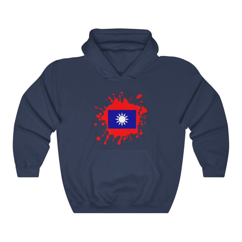 Republic of China (Taiwan) Splat Flag Hoodie Sweatshirt - Unisex