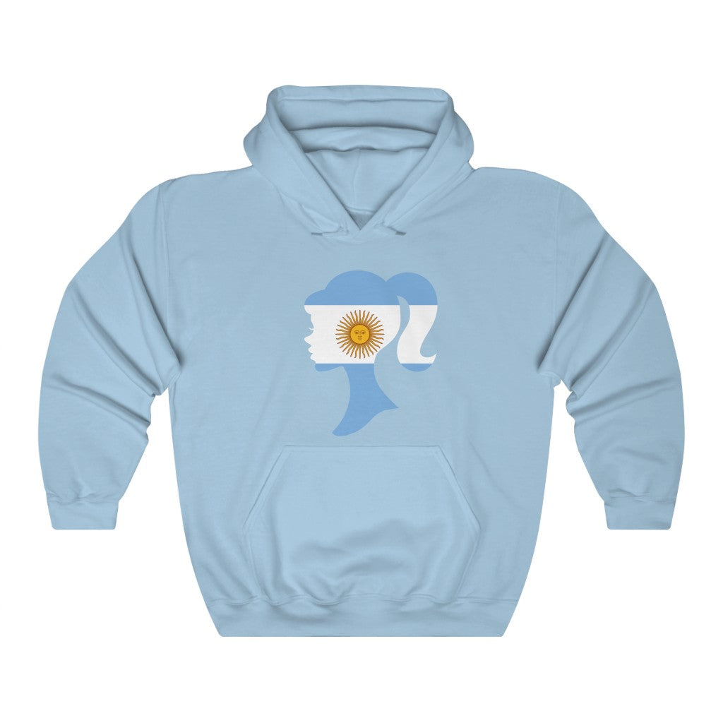 Argentina Girl Flag Hoodie Sweatshirt - Unisex
