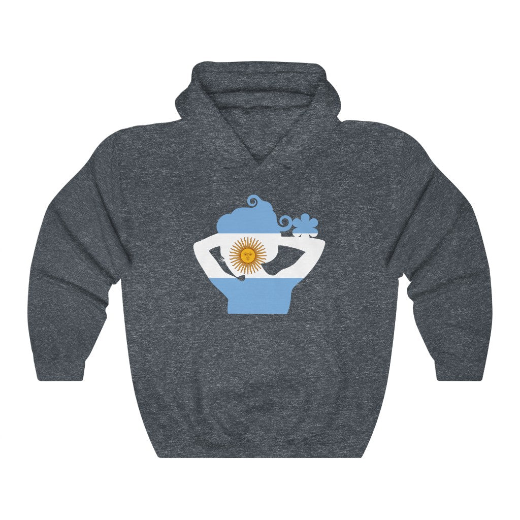 Argentina Lady Flag Hoodie Sweatshirt - Unisex