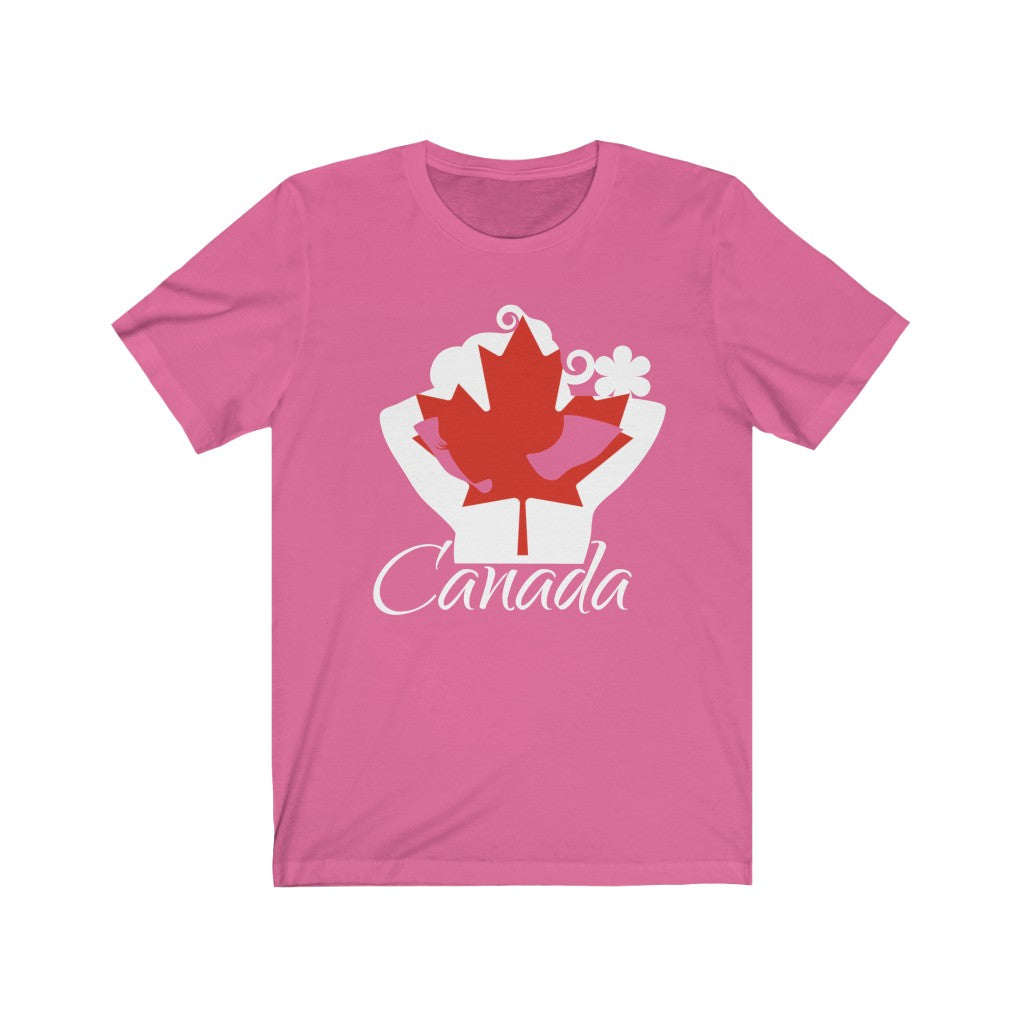 Canada Lady Flag Premium Tee 2 - Unisex