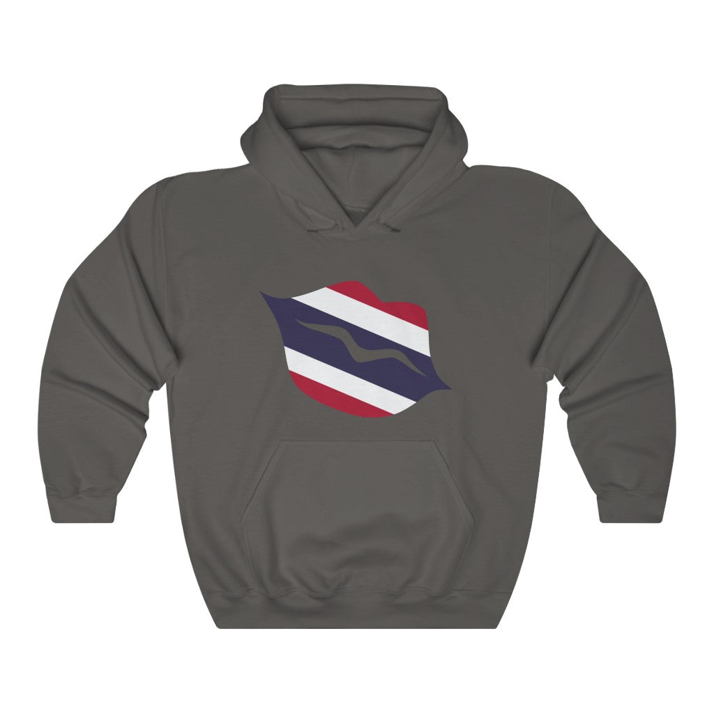 Thailand Lips Flag Hoodie Sweatshirt - Unisex