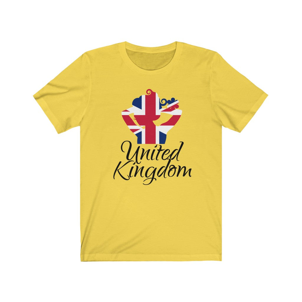 United Kingdom Lady Flag Premium Tee 1 - Unisex