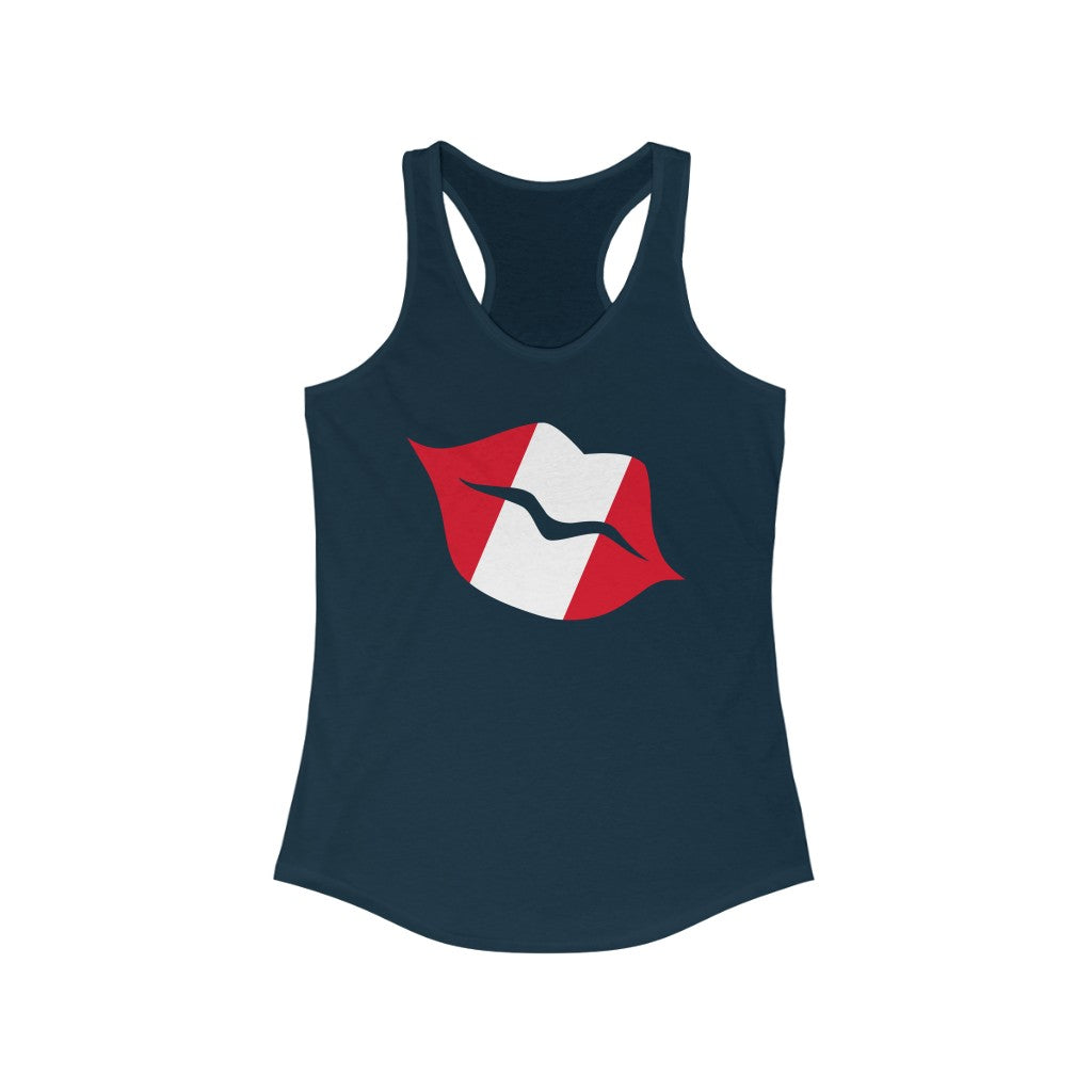 Peru Lips Flag Tank - Women
