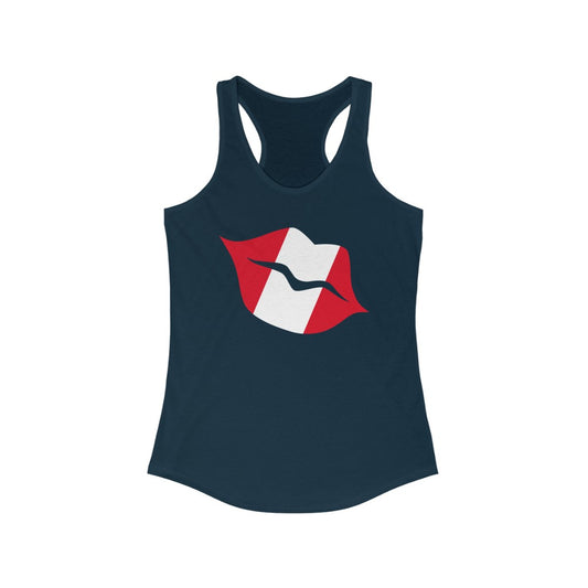 Peru Lips Flag Tank - Women