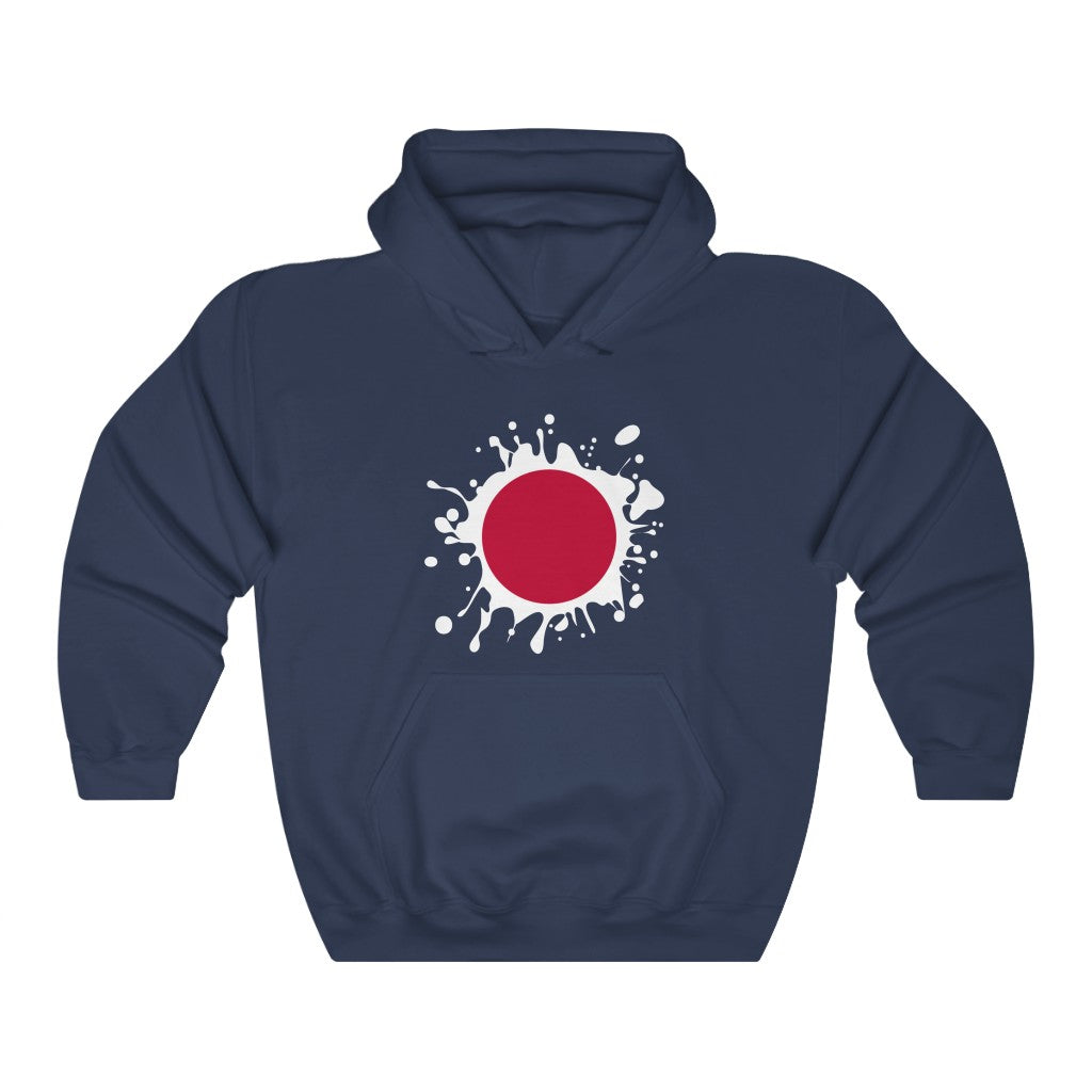 Japan Splat Flag Hoodie Sweatshirt - Unisex