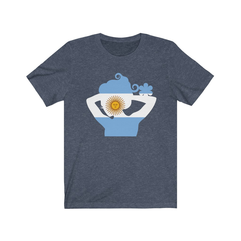 Argentina Lady Flag Premium Tee - Unisex