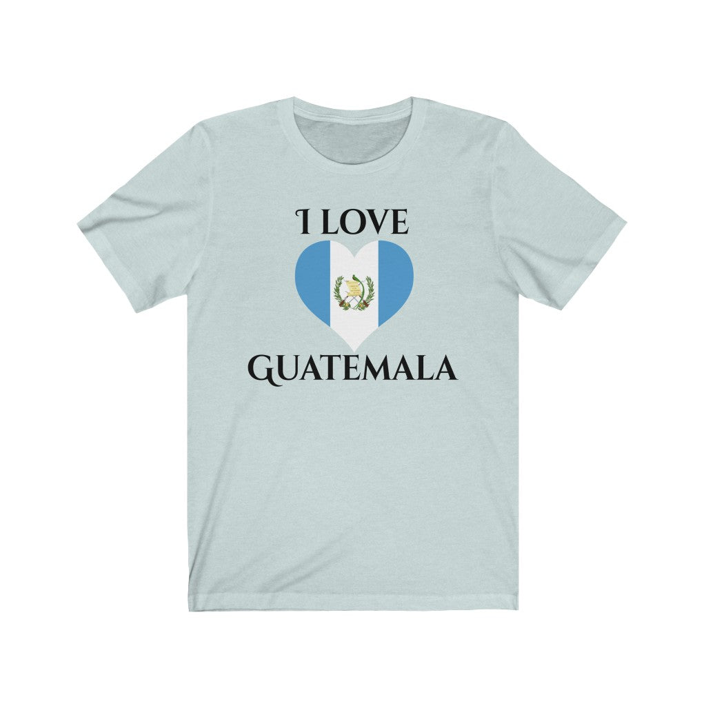 Guatemala Heart Flag Premium Tee 1 - Unisex