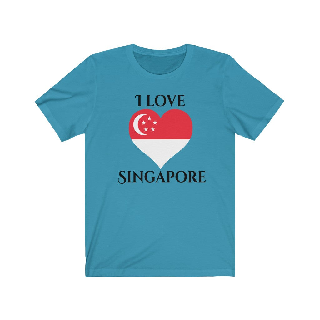 Singapore Heart Flag Premium Tee 1 - Unisex