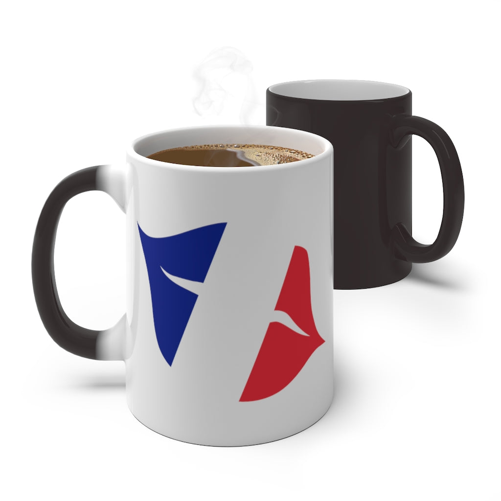 France Lips Color Changing Mug