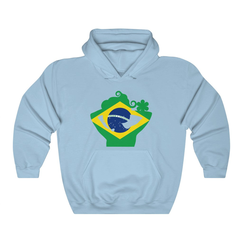 Brazil Lady Flag Hoodie Sweatshirt - Unisex