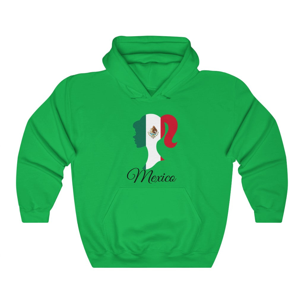Mexico Girl Flag Hoodie Sweatshirt 1 - Unisex