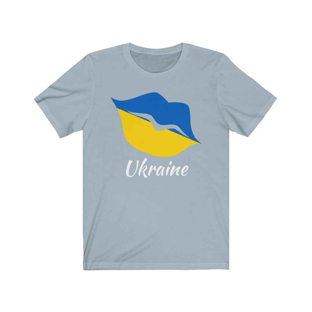 Ukraine Lips Flag Premium Tee 2 - Unisex