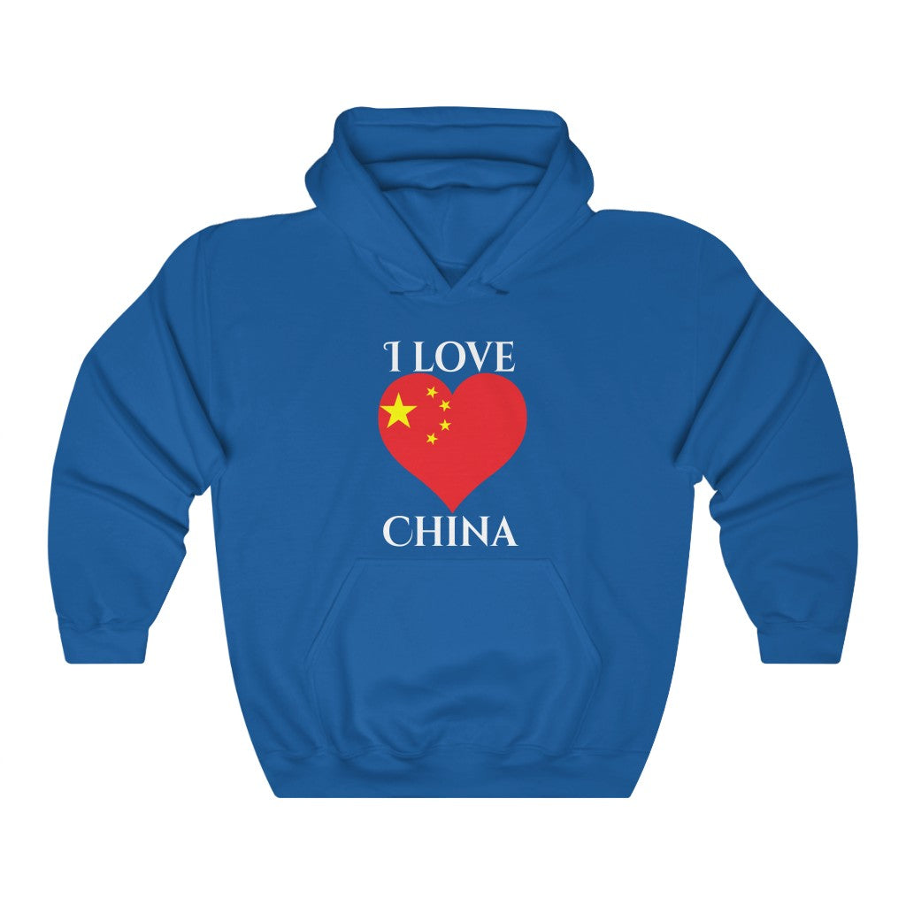 China Heart Flag Hoodie Sweatshirt 2 - Unisex