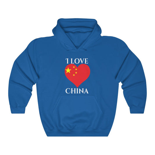 China Heart Flag Hoodie Sweatshirt 2 - Unisex