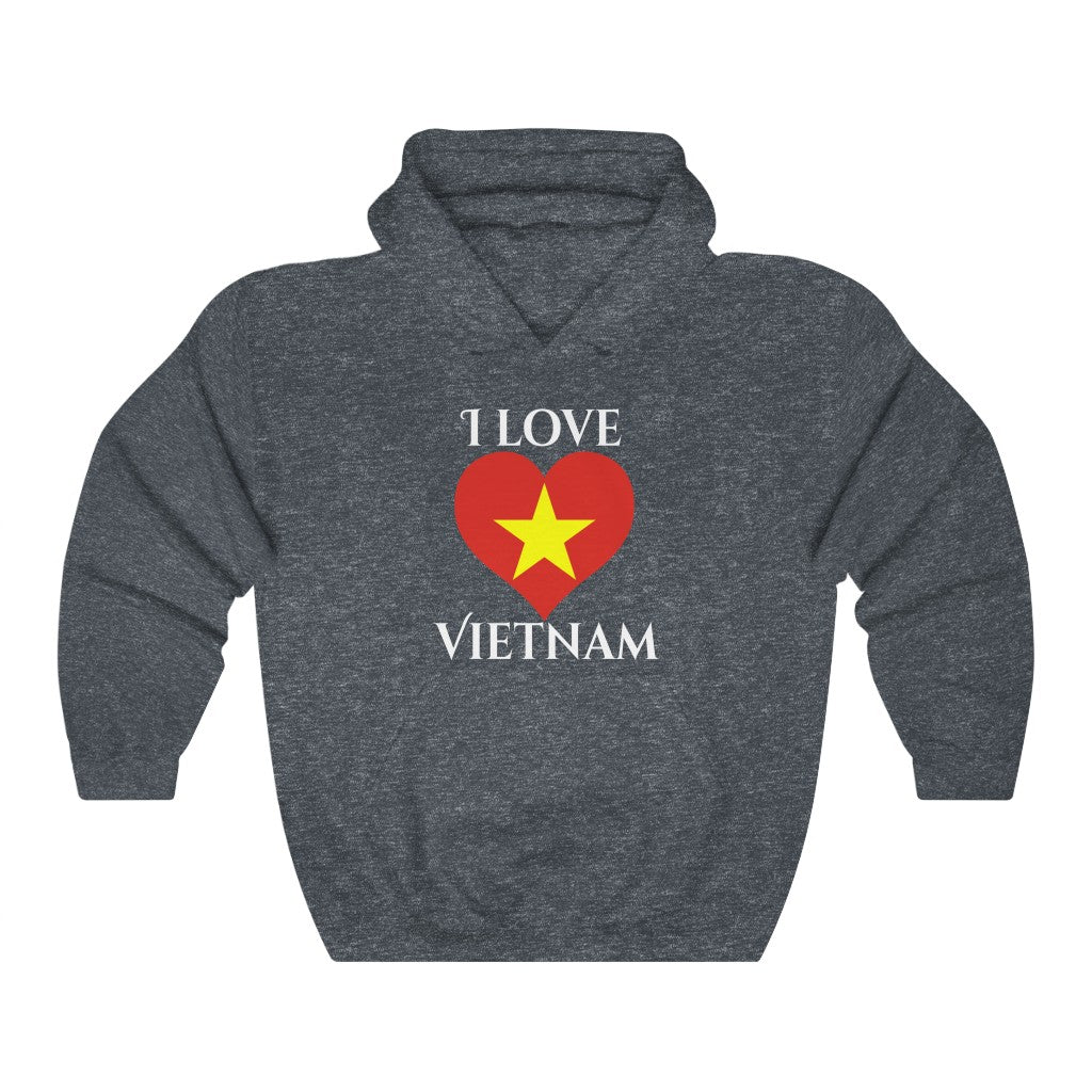 Vietnam Heart Flag Hoodie Sweatshirt 2 - Unisex