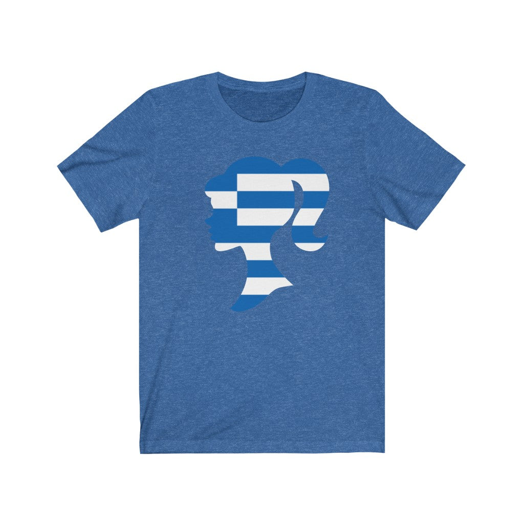 Greece Girl Flag Premium Tee - Unisex
