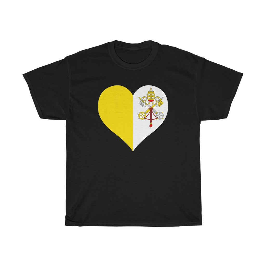 Holy See Heart Flag Standard Tee - Unisex