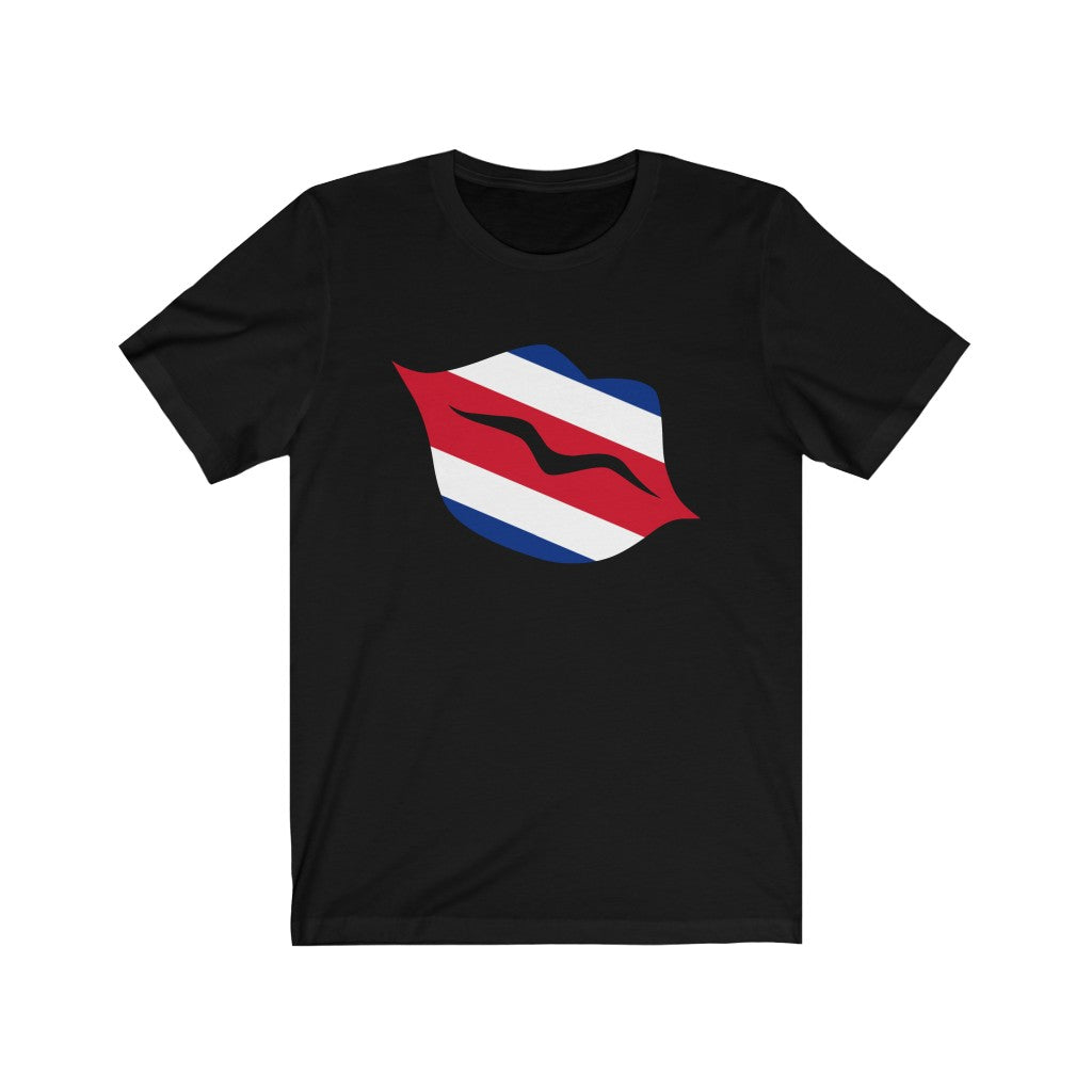 Costa Rica Lips Flag Premium Tee - Unisex