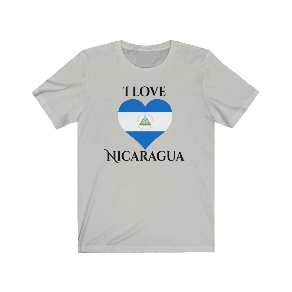 Nicaragua Heart Flag Premium Tee 1 - Unisex