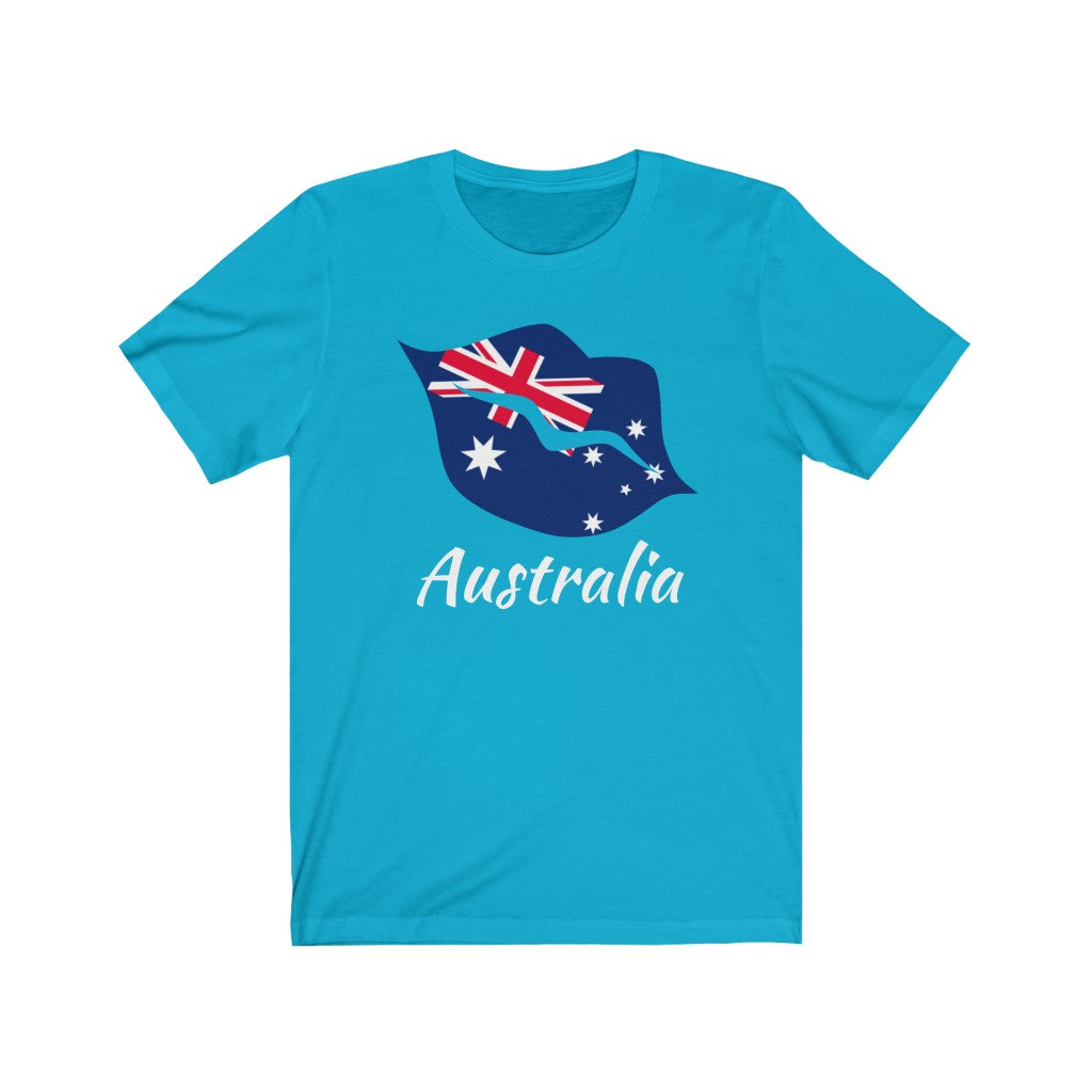 Australia Lips Flag Premium Tee 2 - Unisex