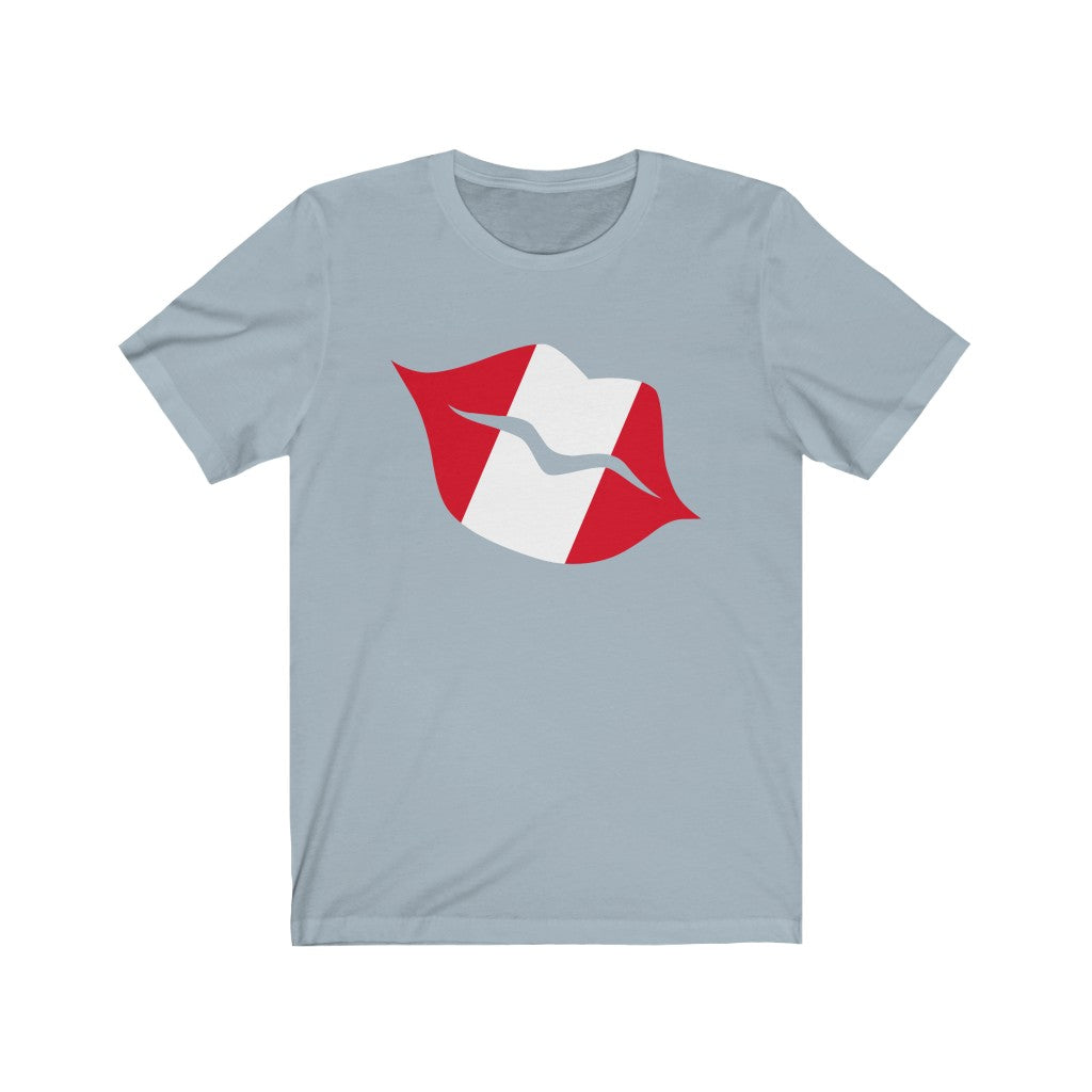 Peru Lips Flag Premium Tee - Unisex