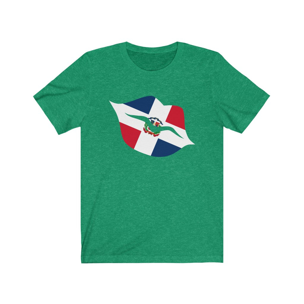 Dominican Republic Lips Flag Premium Tee - Unisex