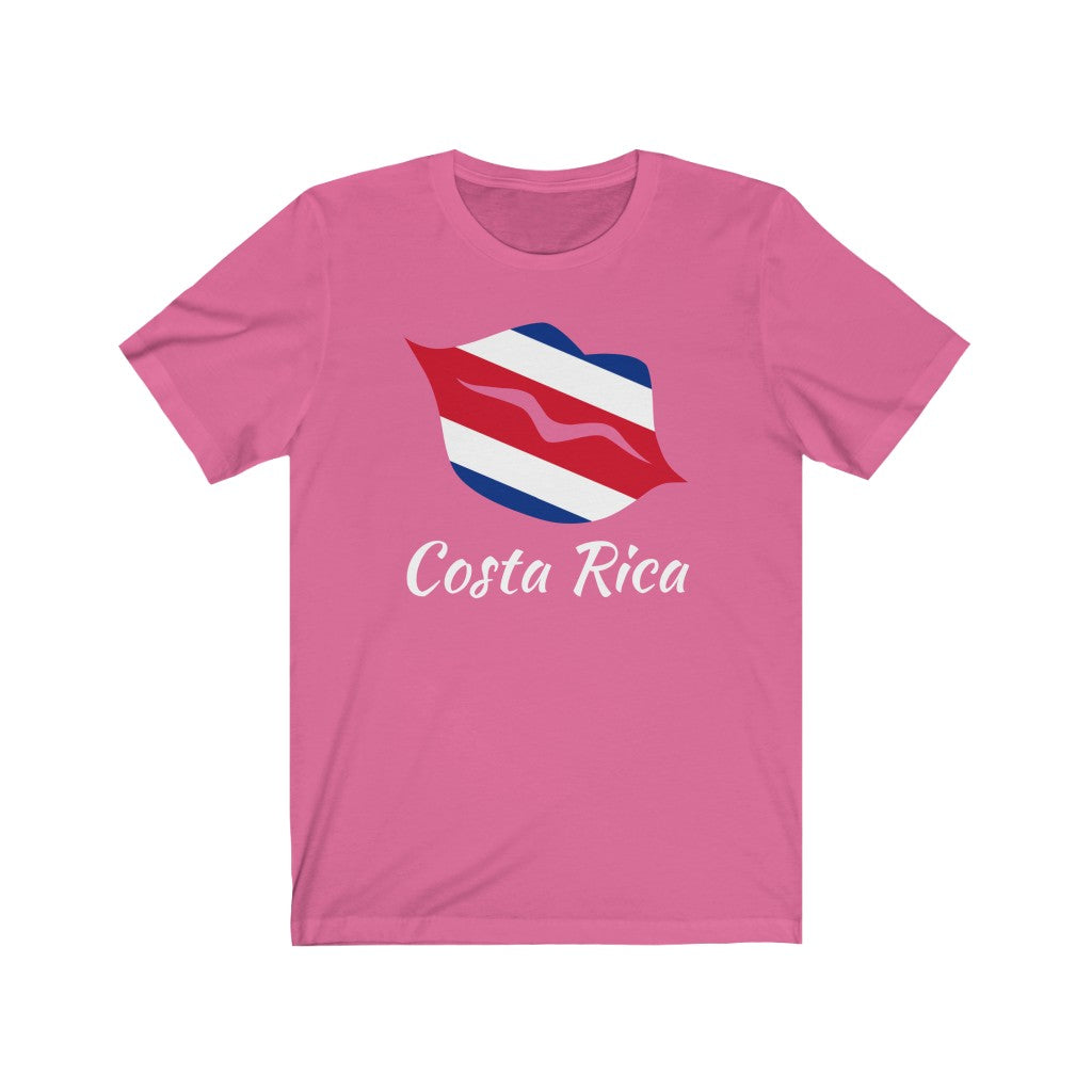 Costa Rica Lips Flag Premium Tee 2 - Unisex