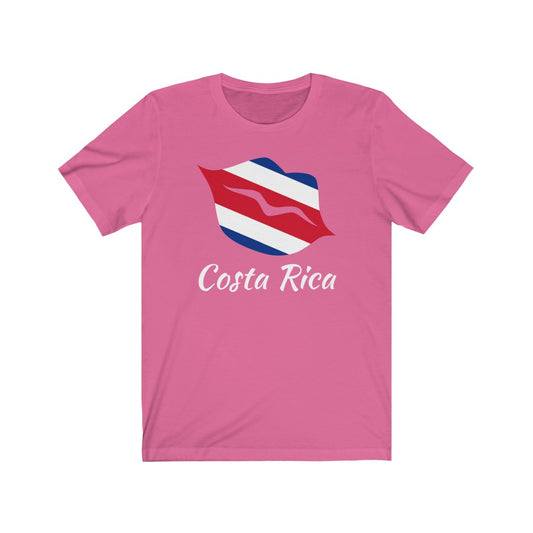 Costa Rica Lips Flag Premium Tee 2 - Unisex