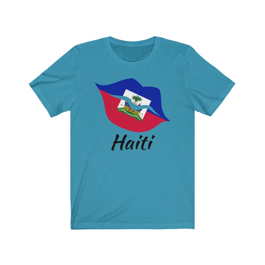 Haiti Lips Flag Premium Tee 1 - Unisex