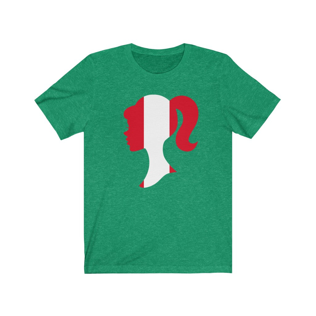 Peru Girl Flag Premium Tee - Unisex