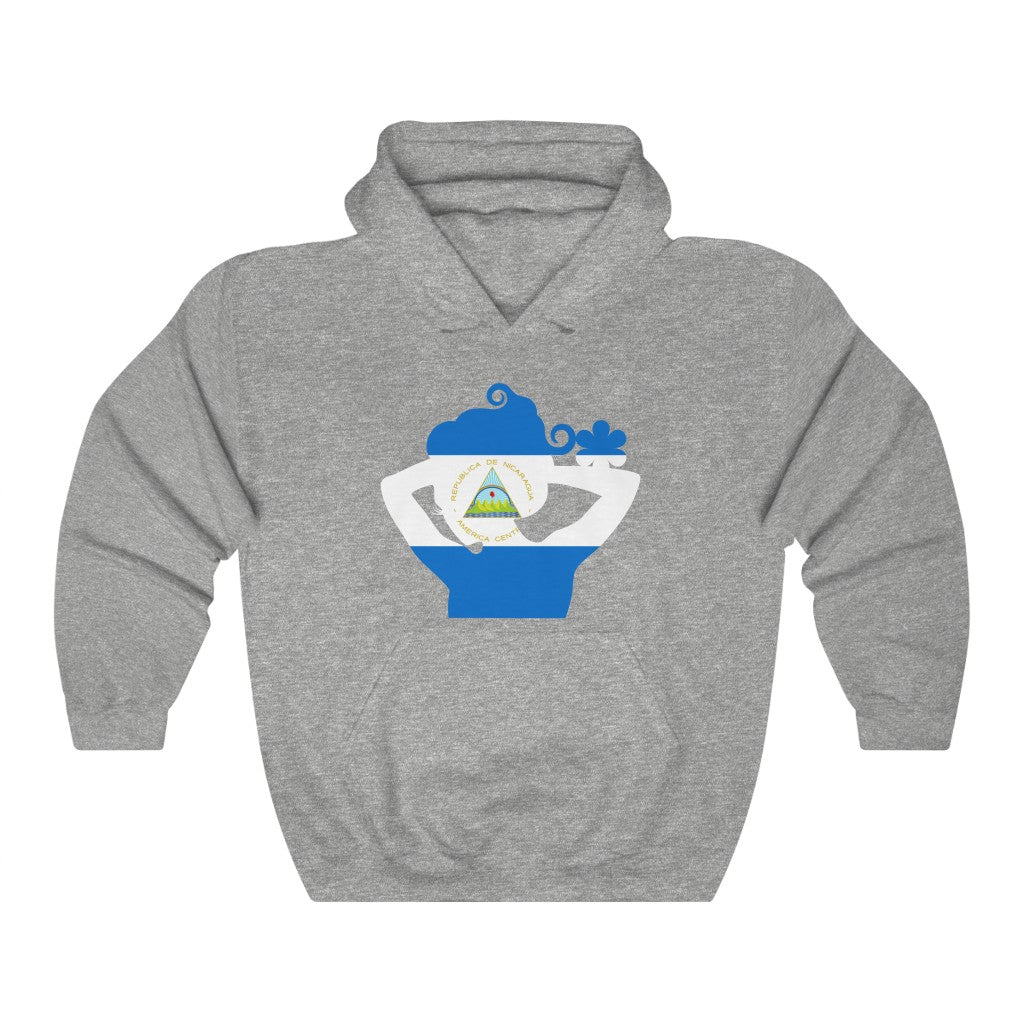 Nicaragua Lady Flag Hoodie Sweatshirt - Unisex