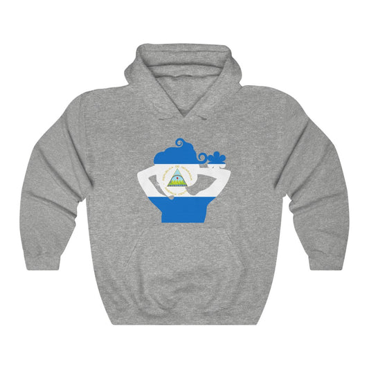 Nicaragua Lady Flag Hoodie Sweatshirt - Unisex
