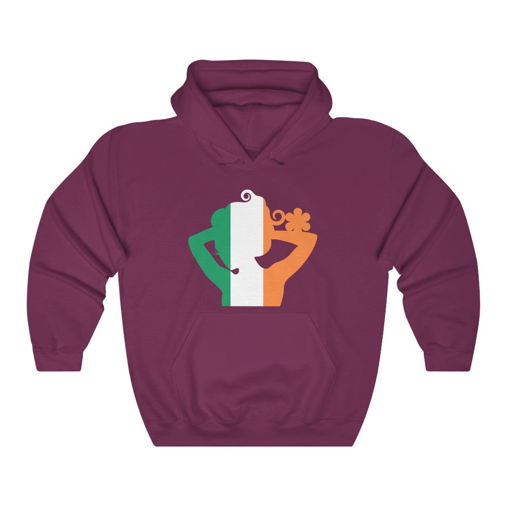 Ireland Lady Flag Hoodie Sweatshirt - Unisex