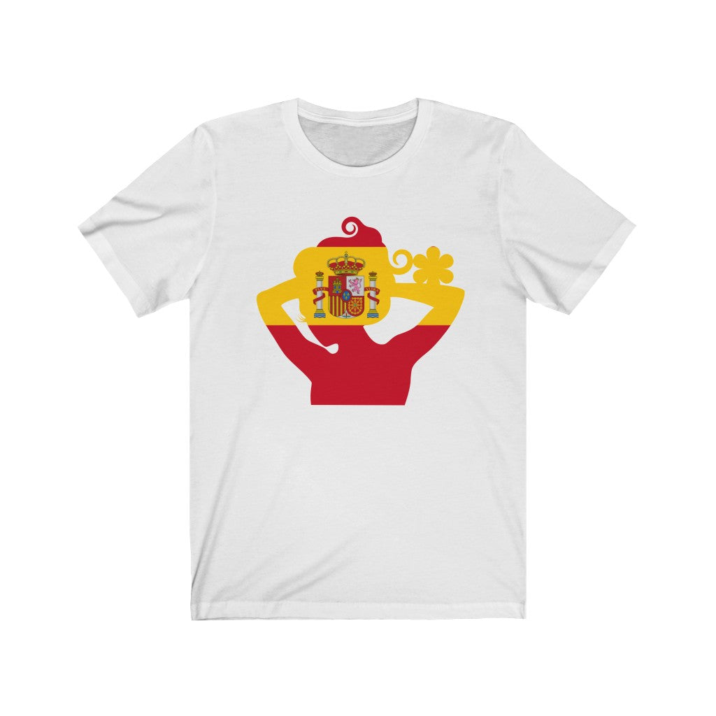 Spain Lady Flag Premium Tee - Unisex