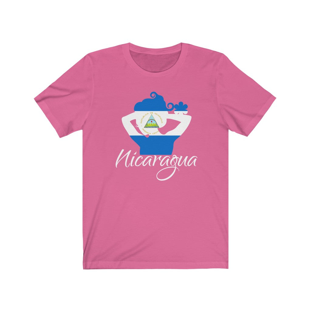 Nicaragua Lady Flag Premium Tee 2 - Unisex