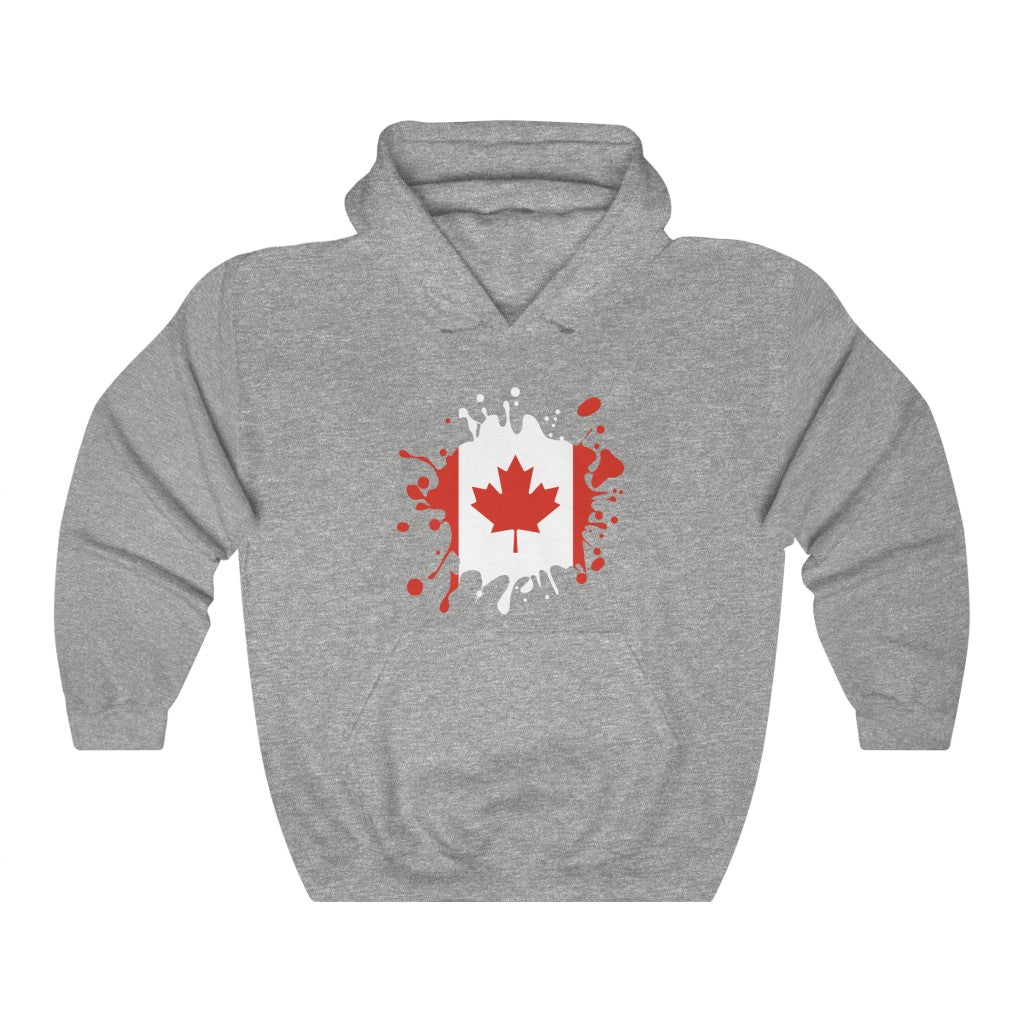 Canada Splat Flag Hoodie Sweatshirt - Unisex