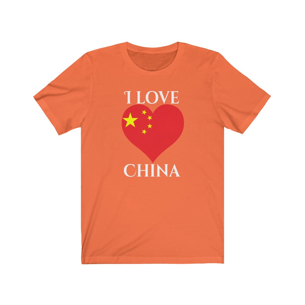China Heart Flag Premium Tee 2 - Unisex