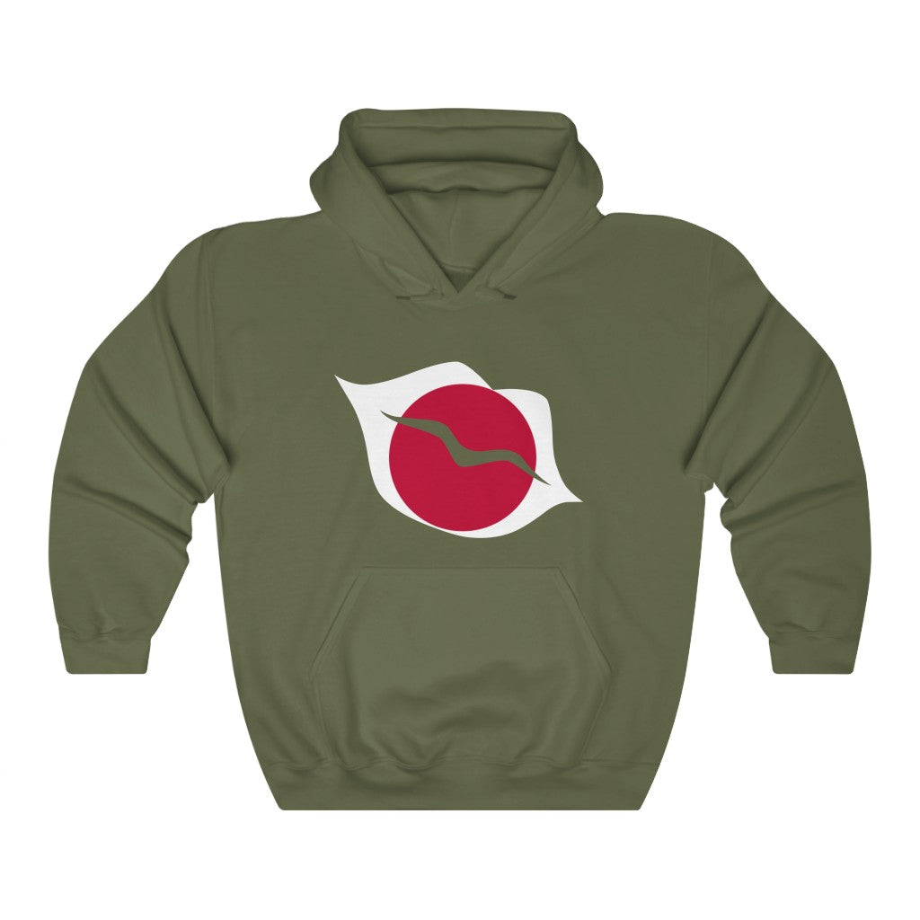 Japan Lips Flag Hoodie Sweatshirt - Unisex