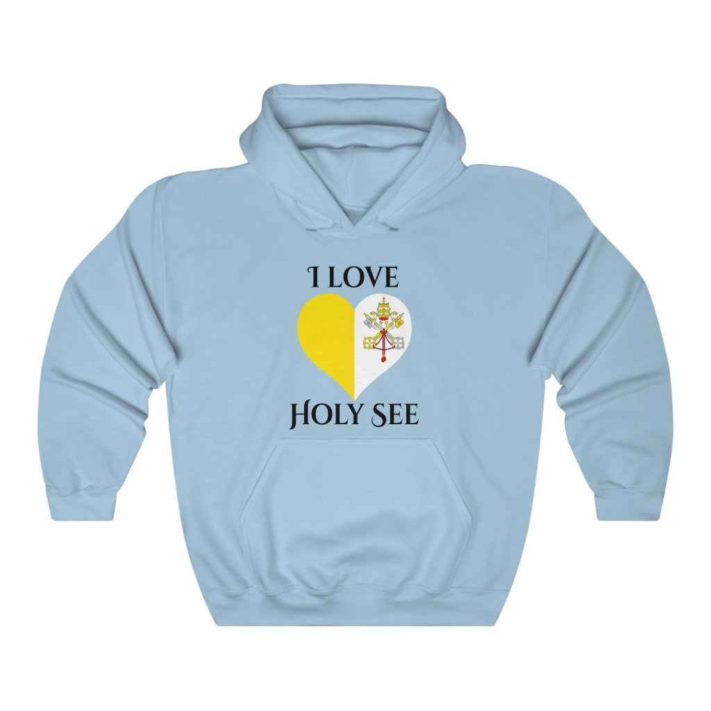 Holy See Heart Flag Hoodie Sweatshirt 1 - Unisex