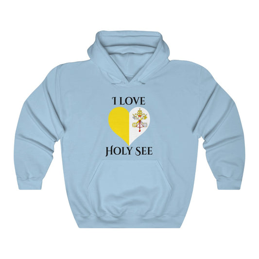 Holy See Heart Flag Hoodie Sweatshirt 1 - Unisex