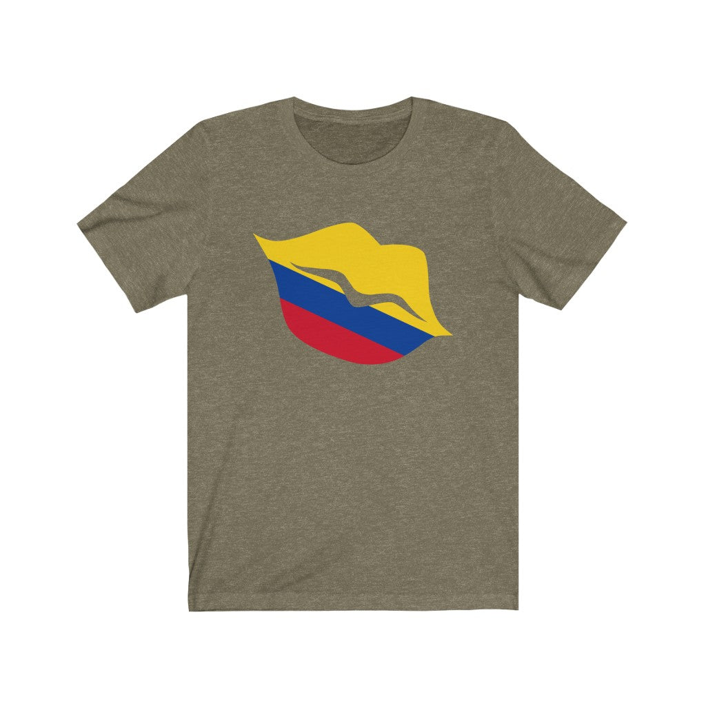 Colombia Lips Flag Premium Tee - Unisex