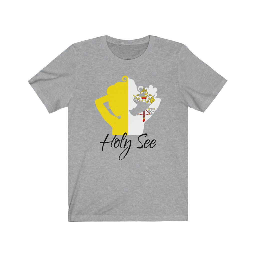 Holy See Lady Flag Premium Tee 1 - Unisex