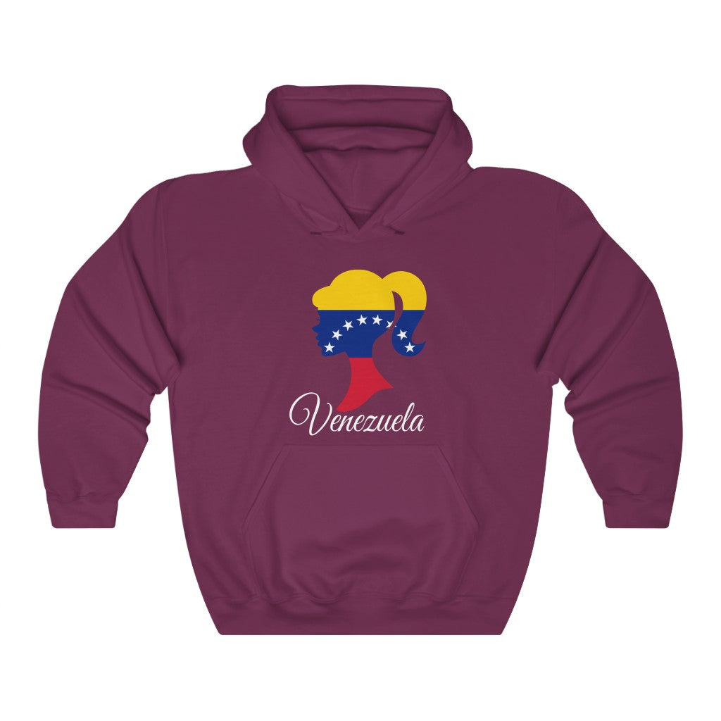 Venezuela Girl Flag Hoodie Sweatshirt 2 - Unisex