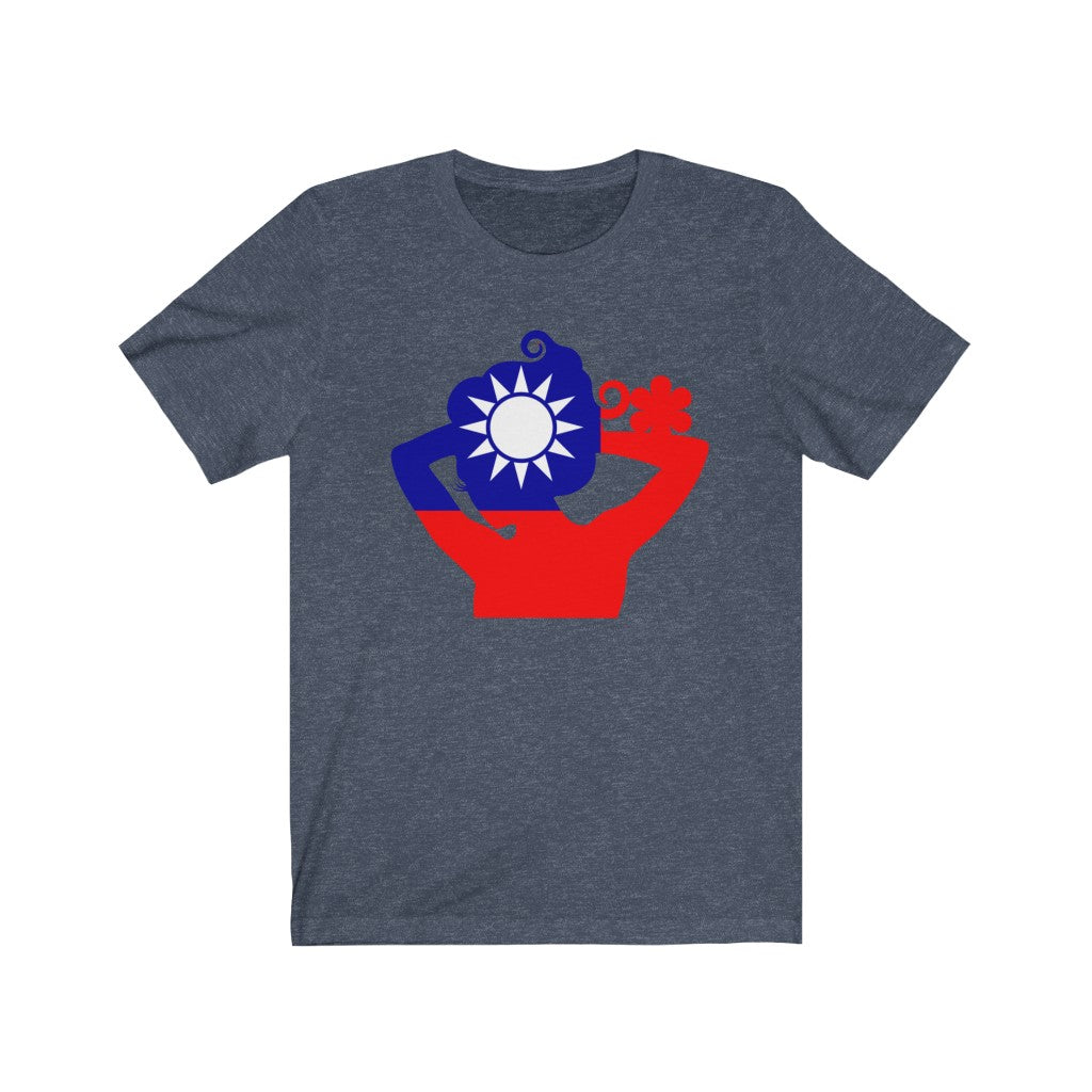 Republic of China - Taiwan Lady Flag Premium Tee - Unisex