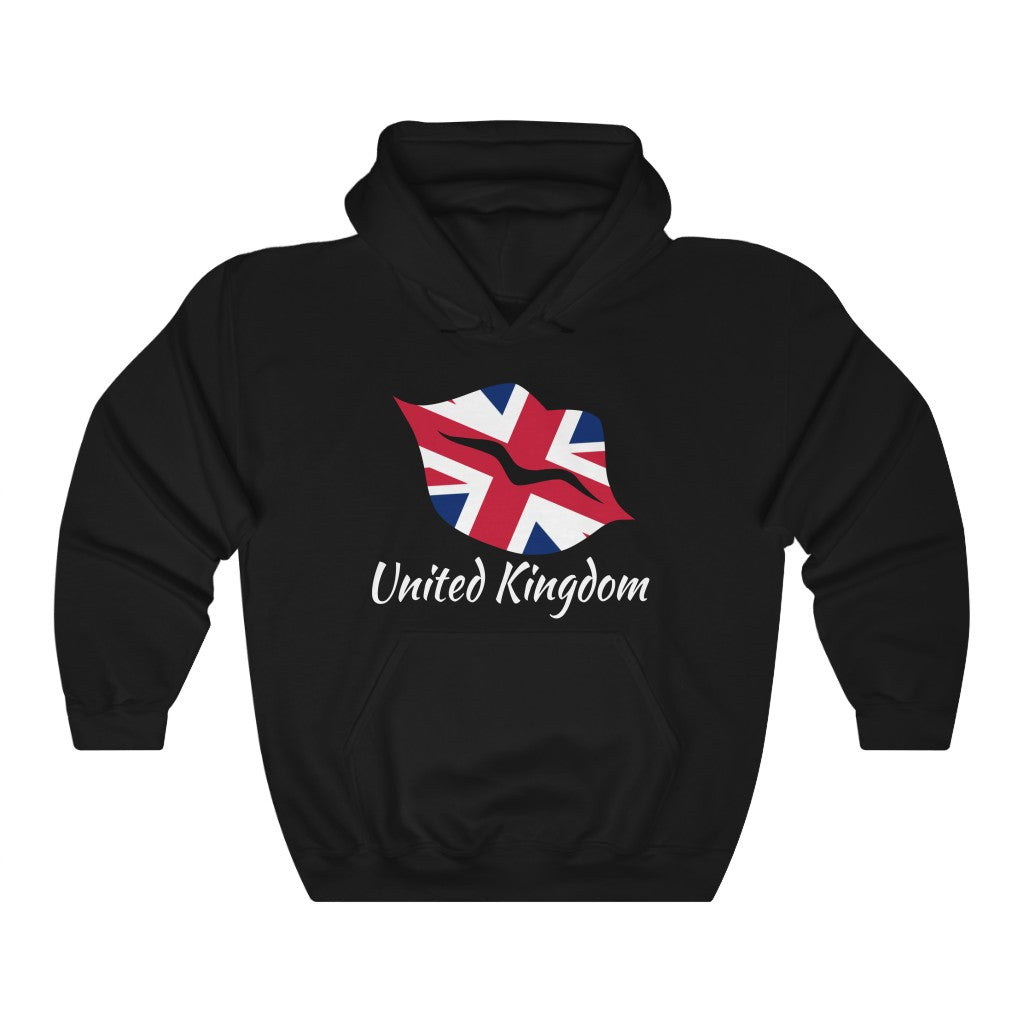 United Kingdom Lips Flag Hoodie Sweatshirt 2 - Unisex
