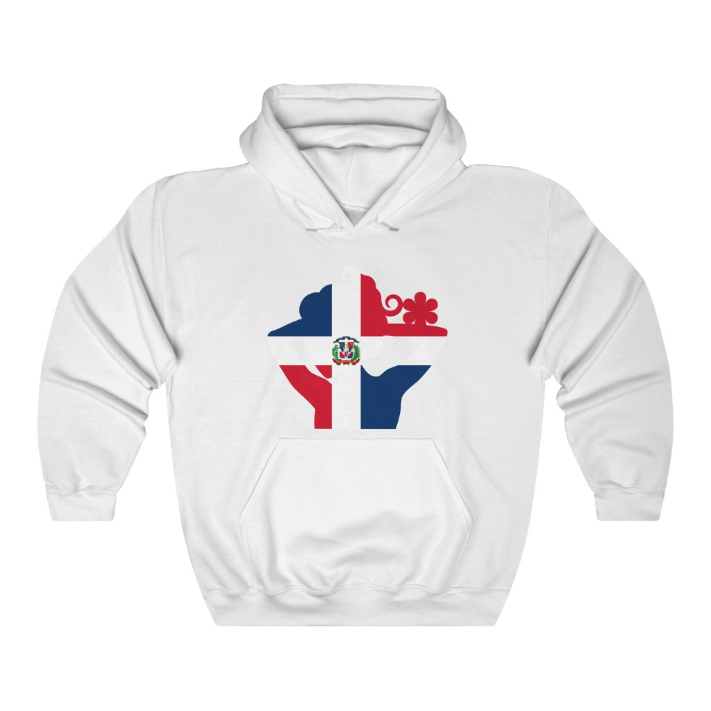 Dominican Republic Lady Flag Hoodie Sweatshirt - Unisex
